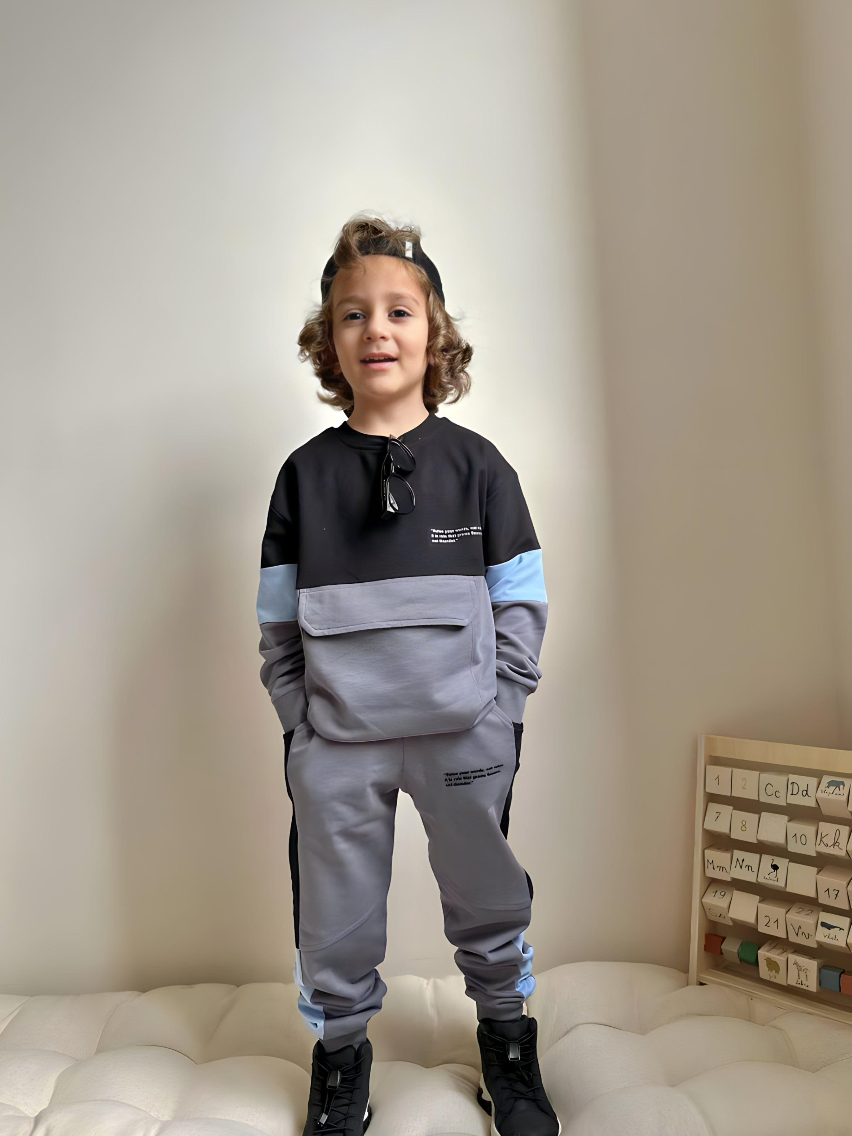 Boys' 2-Ply Fabric Tracksuit - Perfect Fit and Premium Quality for Ages 3-10