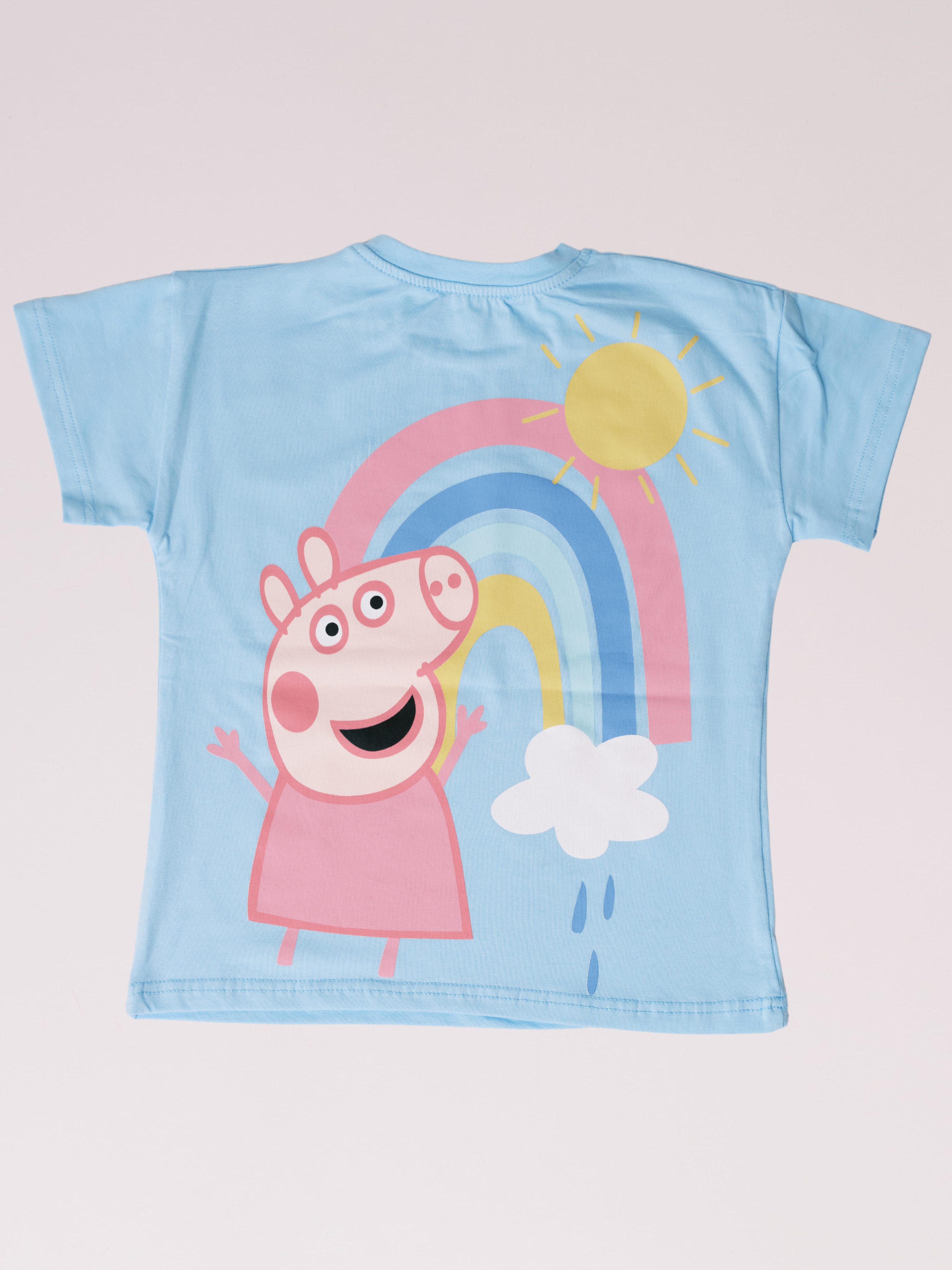 Kız çocuklar için rahat ve renkli Peppa Pig desenli takım